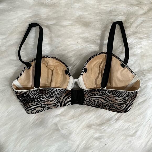 NEW Victoria’s Secret BioFit Multi Way Padded Push Up Bra Tiger Striped 32B NWOT - Picture 2 of 9